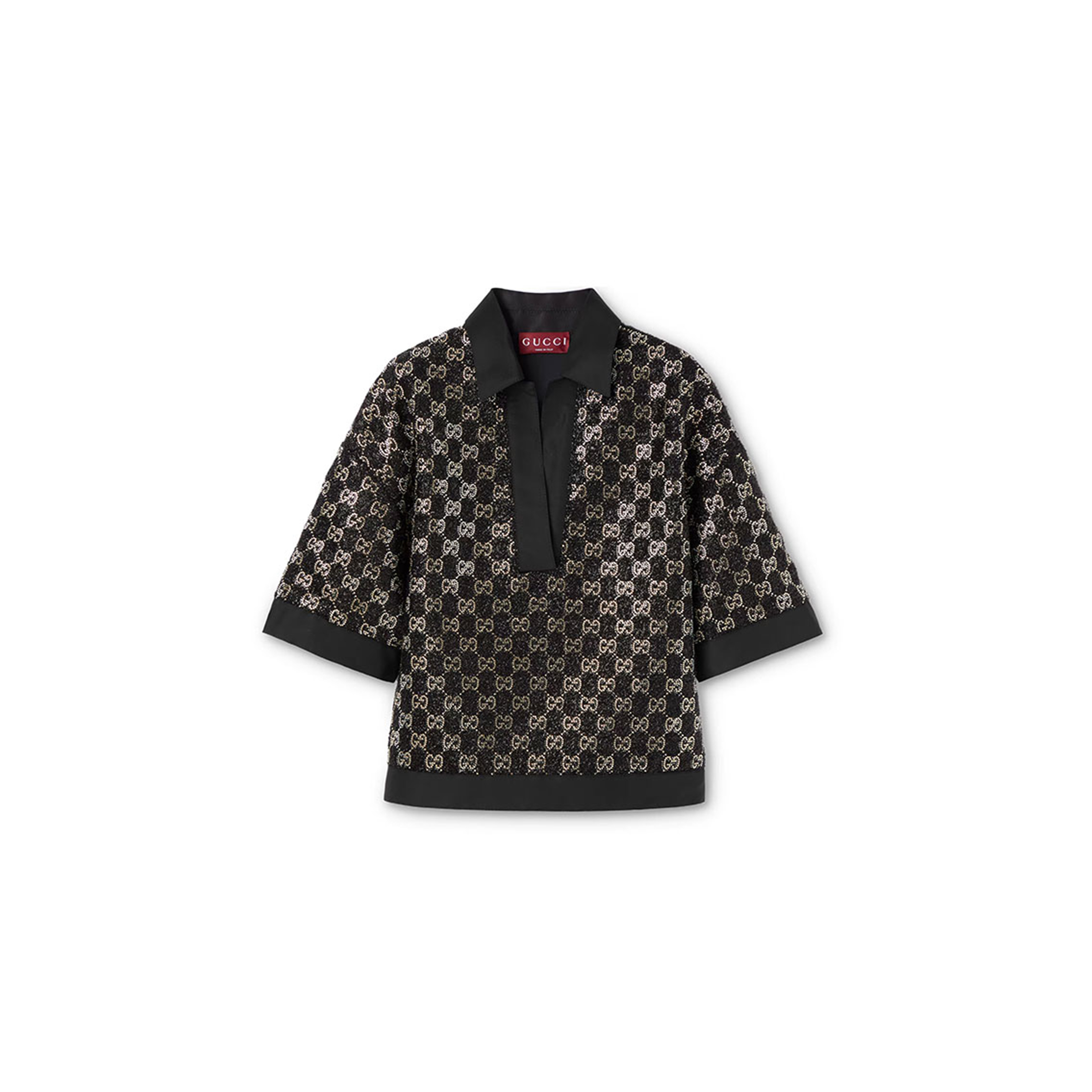 GUCCI WOOL TWEED LAMÉ TOP 846682